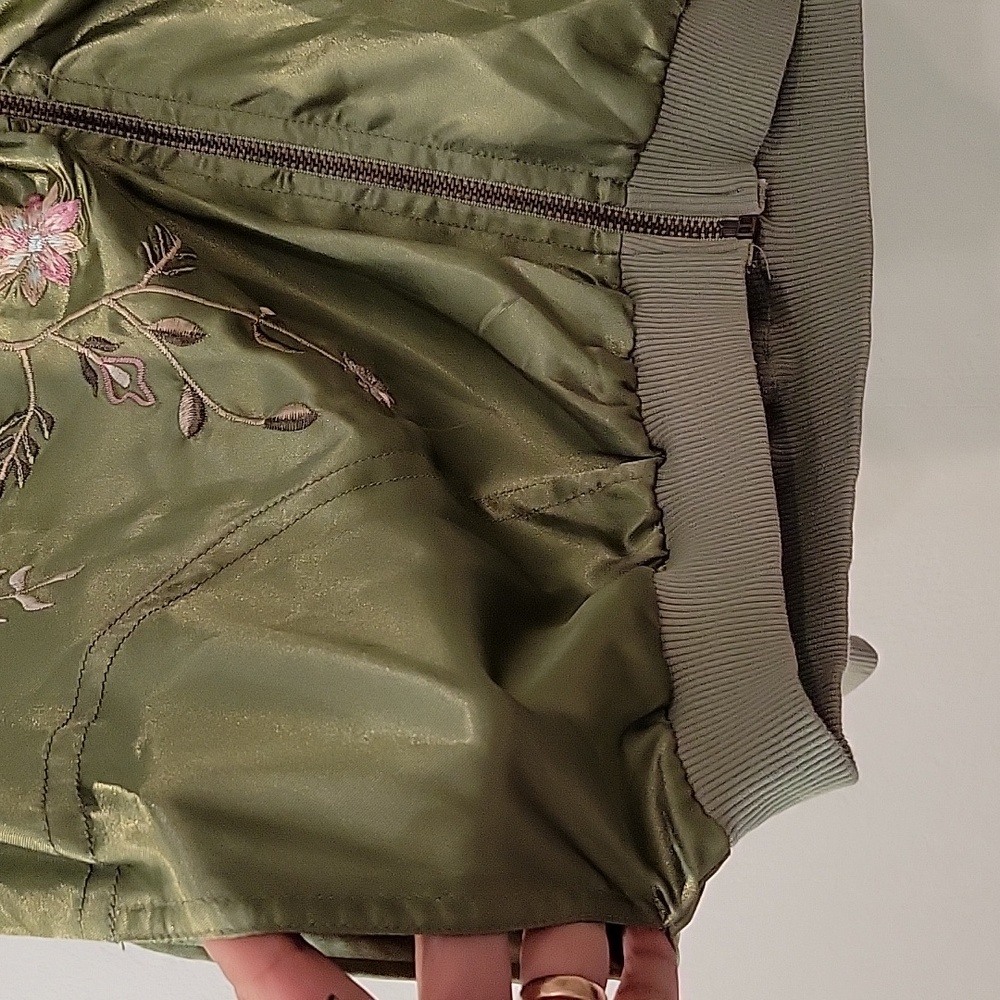 Polyester Bomber Jacket - image 3